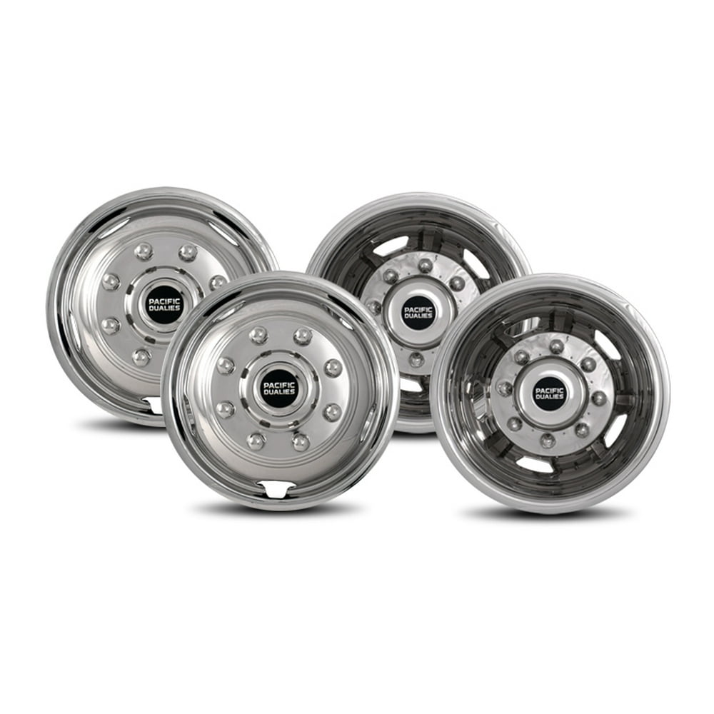 Pacific Dualies 301708 17" Polished Stainless Steel Wheel Simulator
