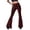 Red, variant on Women's Relaxed Fit Pant Elastic Waist Flared Leg Casual Trousers
