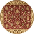 thumbnail image 1 of Ahgly Company Indoor Round Persian Brown Traditional Area Rugs, 5' Round, 1 of 4