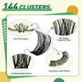thumbnail image 3 of Kit de extensión de pestañas DIY KEYYOU, 144 piezas, Lash Clusters Y01, 3 of 7