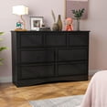 thumbnail image 6 of Black 7 Drawer Dresser for Bedroom, Modern Wide Chest Of Drawers Wood Storage Cabinet for Living Room, 6 of 9