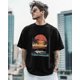 thumbnail image 5 of Camisetas para hombre, camisetas de manga corta con paisaje de coche y atardecer, camisetas de cuello redondo para hombre, 5 of 8
