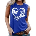 thumbnail image 1 of LSLJS Blouse Sans Manches Imprimée Mode Décontractée pour Femmes Col Rond Sexy Pull-Over Slim, Débardeurs pour Femmes, 1 of 4
