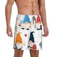 thumbnail image 2 of Fotbe School Cute Gnomes Pajama Shorts for Men, Men's Pajama Bottoms, Sleepwear,Short Pajama Pants-3X-Large, 2 of 9