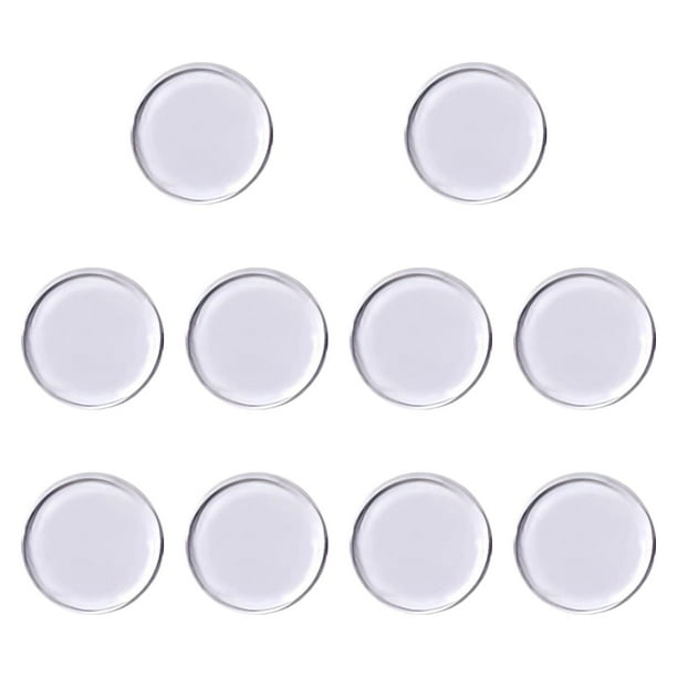 10 almohadillas de repuesto ligeras de 0,43 pulgadas para puntas de tacos de billar, ideales para bares y clubes al aire libre. claro