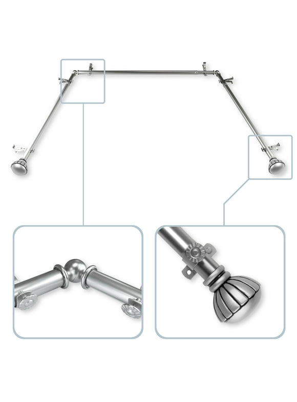 Bay Window Curtain Rods in Curtain Rods