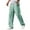 Light Green_001, variant on Domuza Mens Pant Casual Hemp Fabric Embroidered Logo Loose Fit Pants New Fashion Elastic Waist Drawstring Trousers with Pockets Purple M