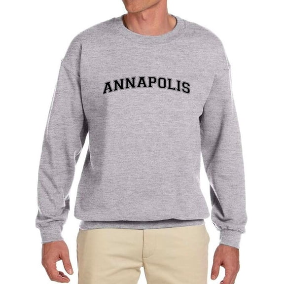 Annapolis, Text Men Sweatshirt, Male Medium