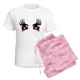 thumbnail image 6 of CafePress - Red Anime Eyes Pajamas - Women's Short Sleeve Print T-Shirt and Pants Light Cotton Pajama Set, 6 of 7