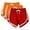 Orange K, variant on Enjoytime 4 Pack Athletic Shorts for Women Patchwork Elastic Waist Lounge Casual Summer Travel Plus Size Shorts Multicolor L