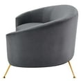 thumbnail image 6 of Sofa, Grey Gray, Velvet, Modern Contemporary, Mid Century Living Hotel Lounge Cafe Lobby, 6 of 8