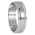 thumbnail image 2 of SZUL Women's 6mm Milgrain Edge Comfort Fit Wedding Band in 14K White Gold, 2 of 4