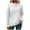 White, variant on Darzheoy Womens Tops Pullover Round Neck Long Sleeve Fall Winter Versatile Casual Sweatshirts Hoodless Loose Solid Color Blouses