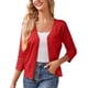 thumbnail image 1 of Suéter de mujer, abrigo, manga larga, cuello, color sólido, punto, cárdigan, chaqueta, blusa para mujer, 1 of 4