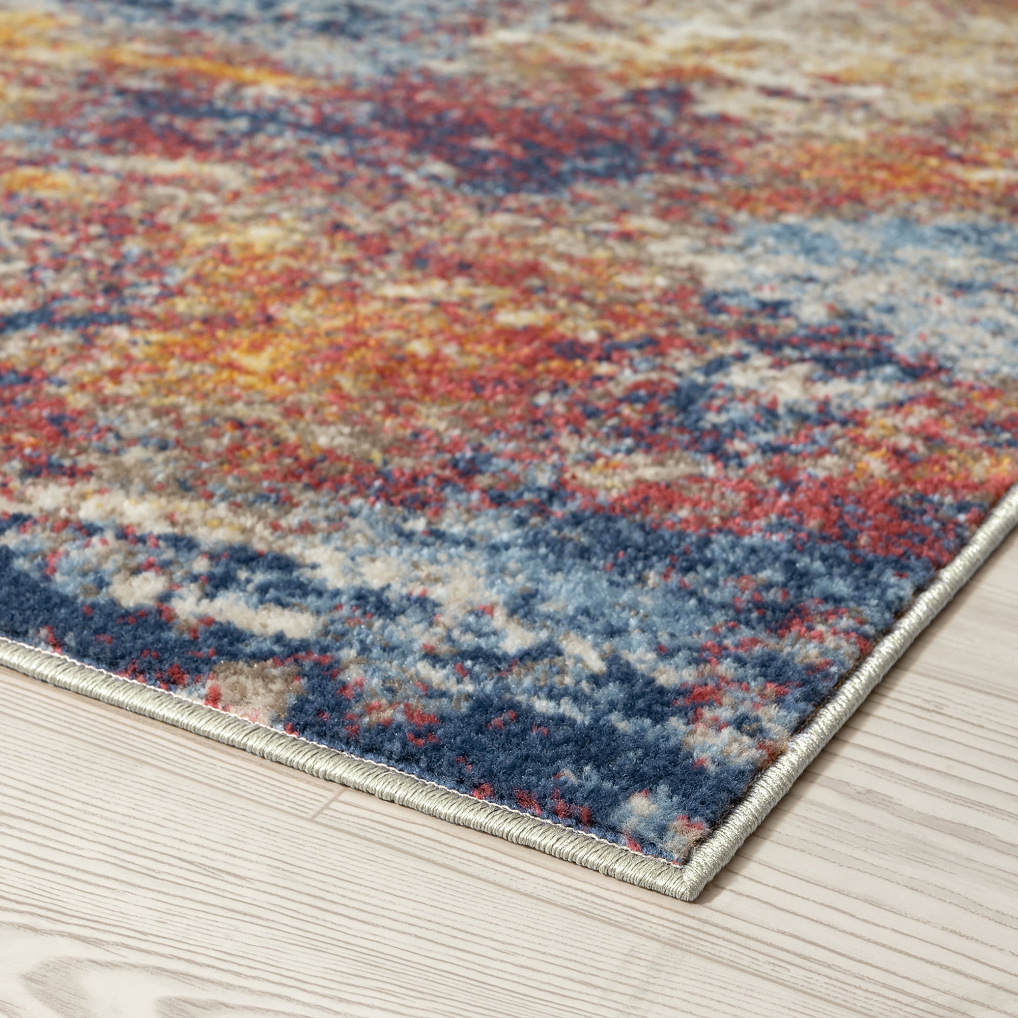 Chelsea Contemporary Abstract 8'10'' x 12'2'' Multicolor Polypropylene Indoor Area Rug, 9' x 12'