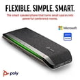 thumbnail image 2 of Altavoz inteligente Poly Sync 40 (Plantronics) - Espacios de trabajo flexibles - Conéctese a PC/Mac mediante USB-A o USB-C y teléfonos inteligentes mediante Bluetooth - Funciona con Teams, Zoom - Excl, 2 of 5