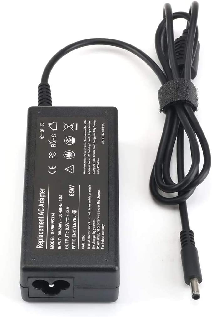 65W AC Adapter Charger For Dell Inspiron 15 7506 2-in-1 – 19.5V 3.34A – Silver Laptop Power Cord