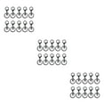 thumbnail image 3 of Transemion 10pcs Metal Key Chain Snap Hooks - Accessories For Personalized Keychain Clasps Swivel Hooks Swimming black 3Set, 3 of 6