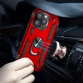 thumbnail image 6 of for iphone 14 Pro Case, iphone 14 Pro Phone Case with HD Screen Protector, [Military Grade 16ft. Drop Tested] Ring Shockproof Protective Phone Case for iphone 14 Pro,Red, 6 of 7