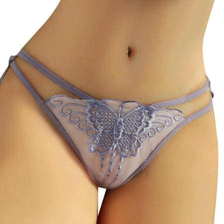 

Womens Underwear Packs Large Lace Hollow Out Traceless Embroidered Butterfly Triangles Panties 6 Pack
