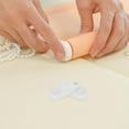 thumbnail image 4 of 100 Pcs Crochets de Rideau en Plastique Rouleau de Rideau Rails de Rideau Blancs Tringle Coulissante Rail de Rideau Pièces de Rechange Crochets de Rail de Rideau en Plastique, 4 of 5