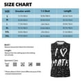 thumbnail image 6 of Fotbe Men's I love Math Print Men's Sleeveless Muscle Tank Tops Casual T-Shirts for Gym Workout Beach-X-Large, 6 of 8