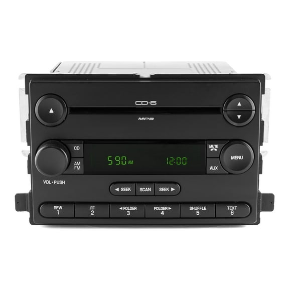 Restored 2007 Ford Focus AM FM MP3 Receiver w/ 6-Disc in dash CD Player 7S4T-18C815-AA (Refurbished)
