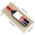thumbnail image 2 of Bolsa de vino de arpillera con cordón, 12 Uds., 16x36CM, reutilizable para decoración de botellas de vino para bodas, fiestas y vacaciones, 2 of 5