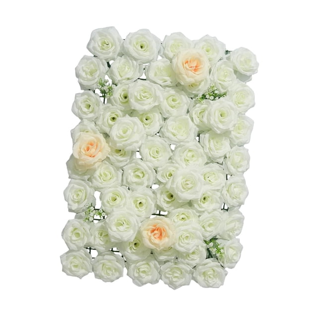 Panel de flores artificiales para arreglos florales, decoración de mesa, fondo de panel floral para bodas y ceremonias en interiores.
