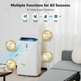 thumbnail image 4 of Costway 12000 BTU Portable Air Conditioner 4-in-1 Air Cooler w/ APP & WiFi Smart Control, 4 of 9