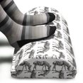 thumbnail image 3 of Zebra Foot Rest, Repetitive Striped Horse Cartoon Pattern Plain Background, Non-Slip Backing Adjustable Ergonomic Memory Foam Leg Support for Office, Eggshell Taupe Grey, by Ambesonne, 3 of 5