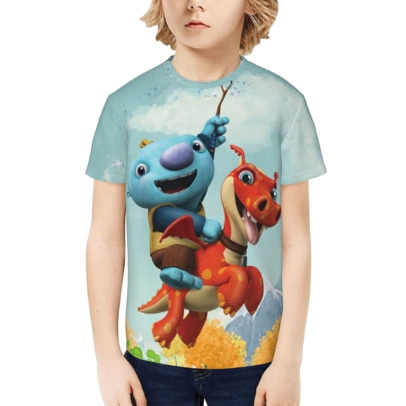 Wallykazam T-Shirt for Boys Girls Youth, 3D Printed Graphic T-Shirts Short Sleeve Summer Casual Tee Shirts for Kids