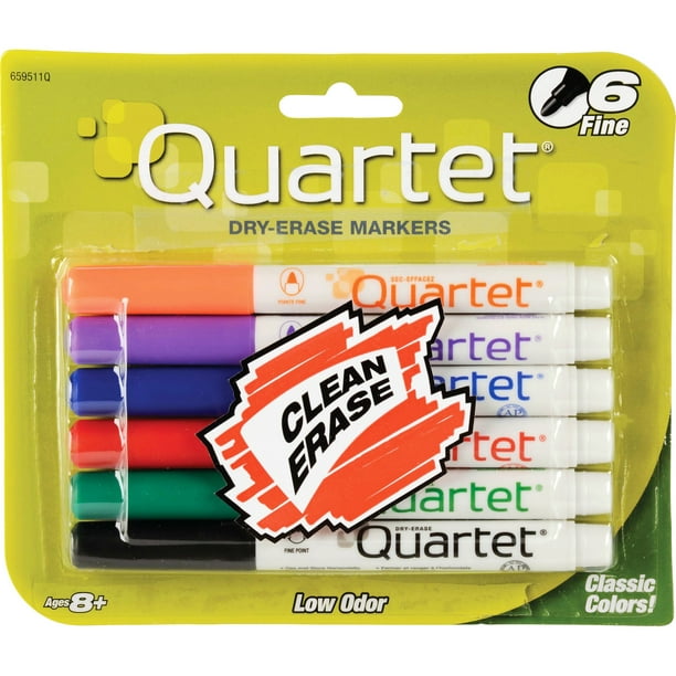 Quartet Classic DryErase Markers, 6 / Set (Quantity)