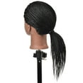 thumbnail image 4 of RYHAIR African American Mannequin Head 100% Human Hair for Practice Braiding Styling Cosmetology Barber Training with Stand, 4 of 4