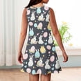 thumbnail image 6 of LTTVQM Girls Easter Dress 2026 Egg Bunny Graphic Cute Sleeveless Sundress Comfortable Crew Neck Midi Dress Lightweight A-Line Dresses Dark Gray 5-6 Years, 6 of 6