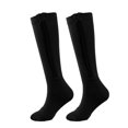 thumbnail image 2 of Fvsianol Calf Length Stockings Zipper Stockings 1 Pair Stockings Zipper Closure Convenient Wear Striped Print Cold Resistant Compression Soft Warm Women, 2 of 6