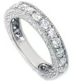 thumbnail image 3 of Pompeii 1 5/8ct Diamond Wedding Ring Vintage 14K White Gold (G/H,SI1-SI2), 3 of 4