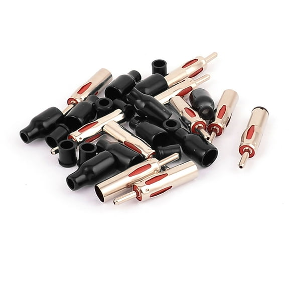 Unique Bargains 10 Pcs Auto Car Radio Antenna Cable AM/FM Male Adapter Connector