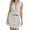 White, variant on Two Piece Skirt Set for Women V Neck Sleeveless Solid Hollow Out Lace Up Vest Skirt Knitted Suit Summer Outfits for Women Black L