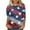 Multicolor#1, variant on Feancey 4th of July Women's 2025 Fashion Tops 3/4 Sleeve T-Shirts USA Stars Stripes Print Crewneck Tee Holiday Casual Loose Patriotic Tshirts Daily Sales Multicolor XXL