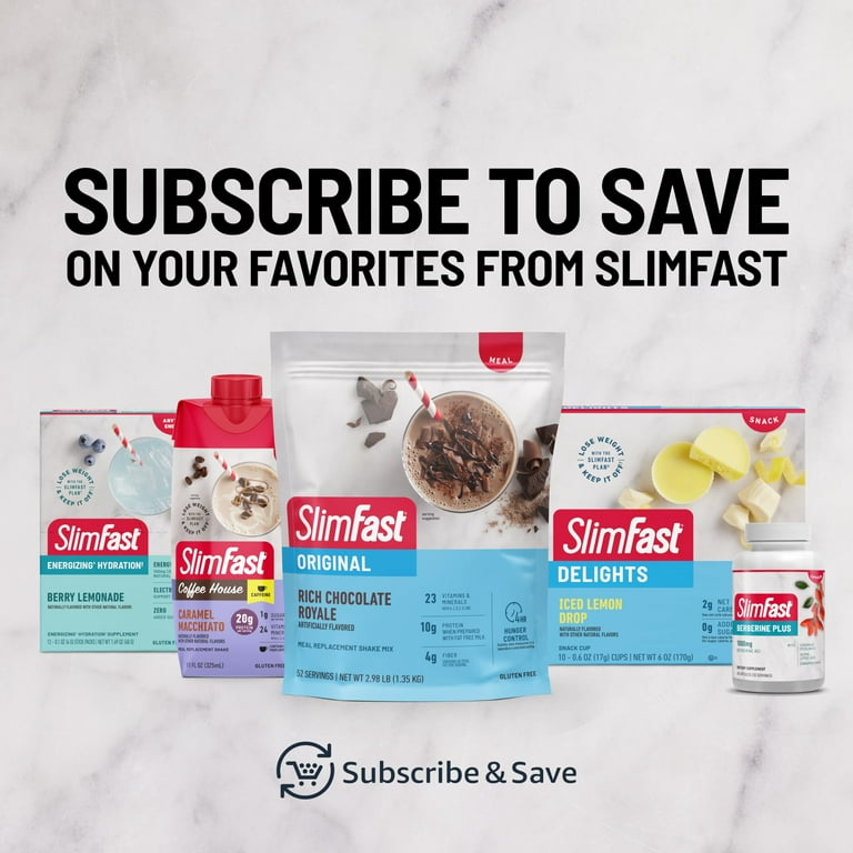 SlimFast Original Meal Replacement Shake Mix, Rich Chocolate