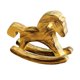 thumbnail image 3 of Caballo mecedor de madera para decoración de mesa, arte, mobiliario, artesanía, centro de mesa, adorno Amarillo, 3 of 9