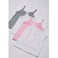 thumbnail image 3 of Pack de 5 camisetas interiores sin etiqueta para niña Hanes, talla pequeña, 3 of 4