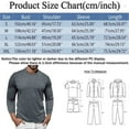 thumbnail image 3 of Male Plaid  Neck Long Sleeve T Shirt Plus Size Solid Color Top, 3 of 6