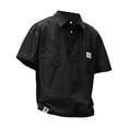 thumbnail image 3 of Camisa de manga corta para hombre, camiseta informal, ropa de calle, camisa cargo elegante. Negro, 3 of 7