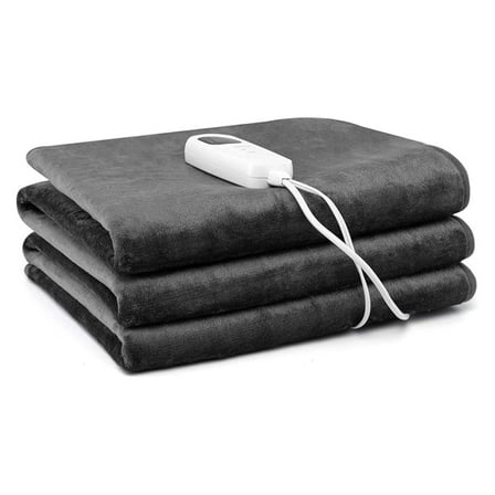 Heated Mattress Pad, Twin Size Massage Table Warmer with 5 Heat Settings, 8H Timer & Overheat Protection, Electric Heating Bed Warmer, 71" x 30" Grey