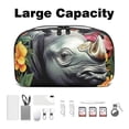 thumbnail image 3 of Rhinoceros Tech Gear Oxford Cloth Waterproof Charger Organizer Case for Electronic Devices Storage - Hard Drive Case, Cord Organizer, Travel Cord Organizer Case - 5.9x9.44x3.14 in, 3 of 6