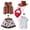 A-Brick Red198, variant on JAJAHO Kids Cowgirl Outfits For Girls Dress Up Clothes Sets Short Sleeve Shirts Tassels Hem Skirts With Waistcoat Hat Scarf 5 Piece Trendy Outfit