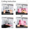 thumbnail image 5 of Pink Pumpkins and Bows Sink Splash Guard Faucet 30x5.4in Drying Mat Drying Mat Absorbent Pad for Bathroom Kitchen 1PCS, 5 of 7