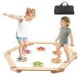 thumbnail image 1 of VEVOR Kids Balance Beam Stepping Stones Gymnastics Children Balance Board 6 PCS, 1 of 9
